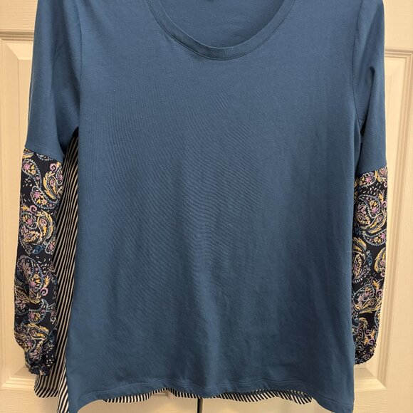 Women's Asymmetrical, Size Large Pull Over Shirt - Picture 4 of 4